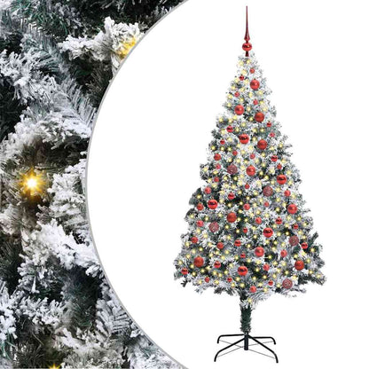 Albero di Natale artificiale con 300 LED Verde 180 cm