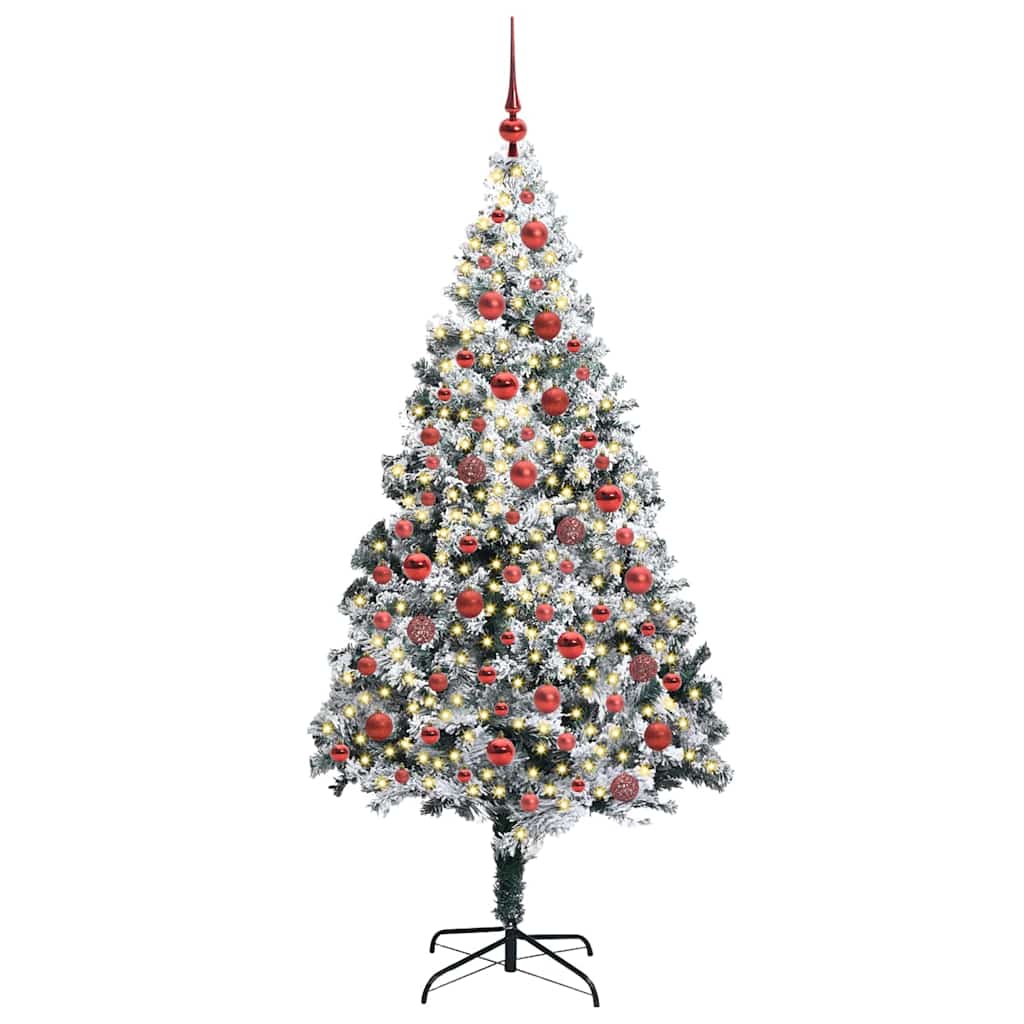 Albero di Natale artificiale con 300 LED Verde 180 cm