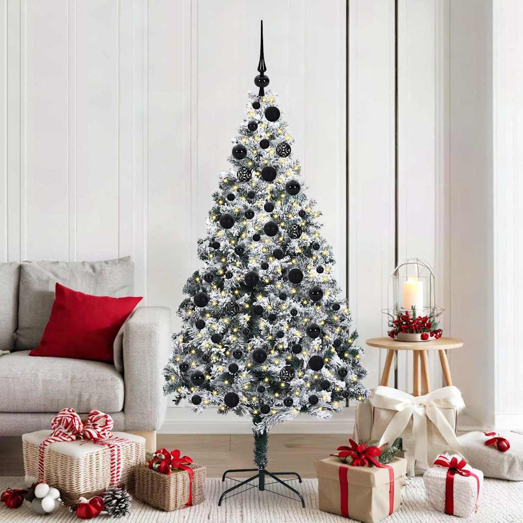 Albero di Natale artificiale con 300 LED Verde 180 cm