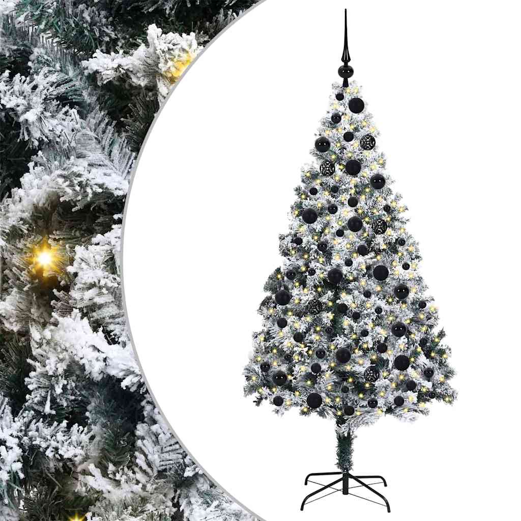 Albero di Natale artificiale con 300 LED Verde 180 cm