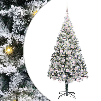 Albero di Natale artificiale con 300 LED Verde 180 cm