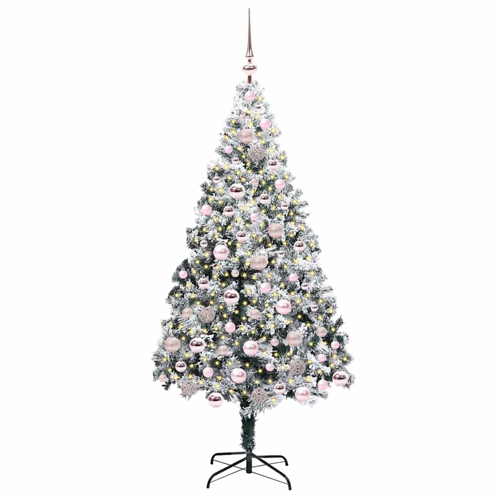 Albero di Natale artificiale con 300 LED Verde 180 cm