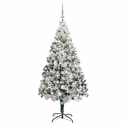 Albero di Natale artificiale con 300 LED Verde 180 cm