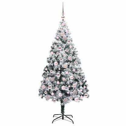 Albero di Natale artificiale con 300 LED Verde 180 cm