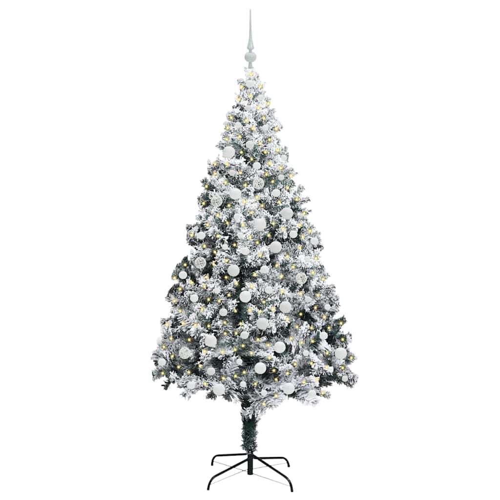Albero di Natale artificiale con 300 LED Verde 180 cm