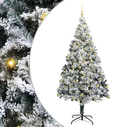 Albero di Natale artificiale con 300 LED Verde 180 cm