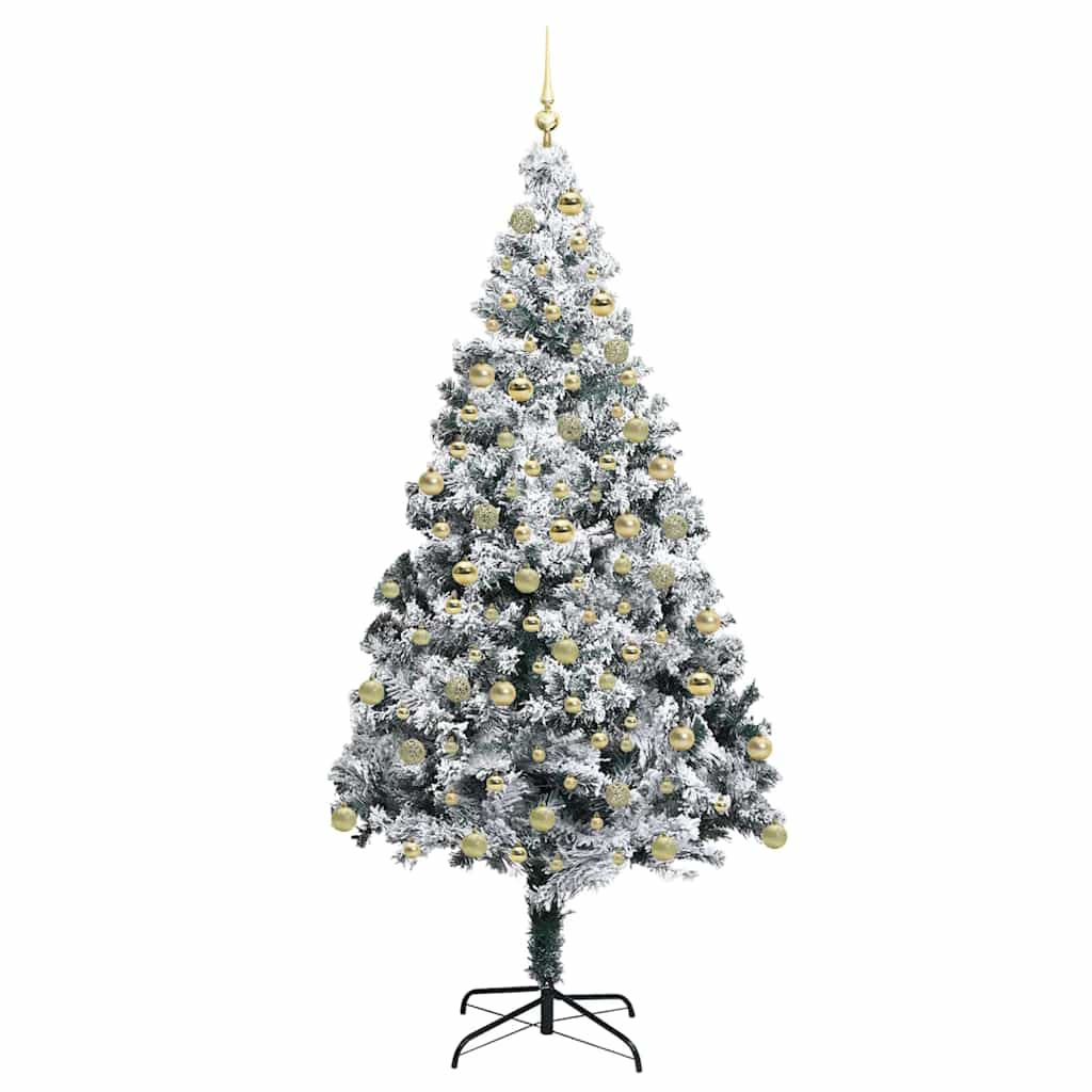 Albero di Natale artificiale con 300 LED Verde 180 cm