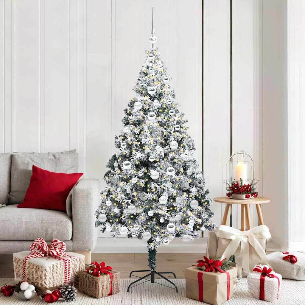 Albero di Natale artificiale con 300 LED Verde 180 cm