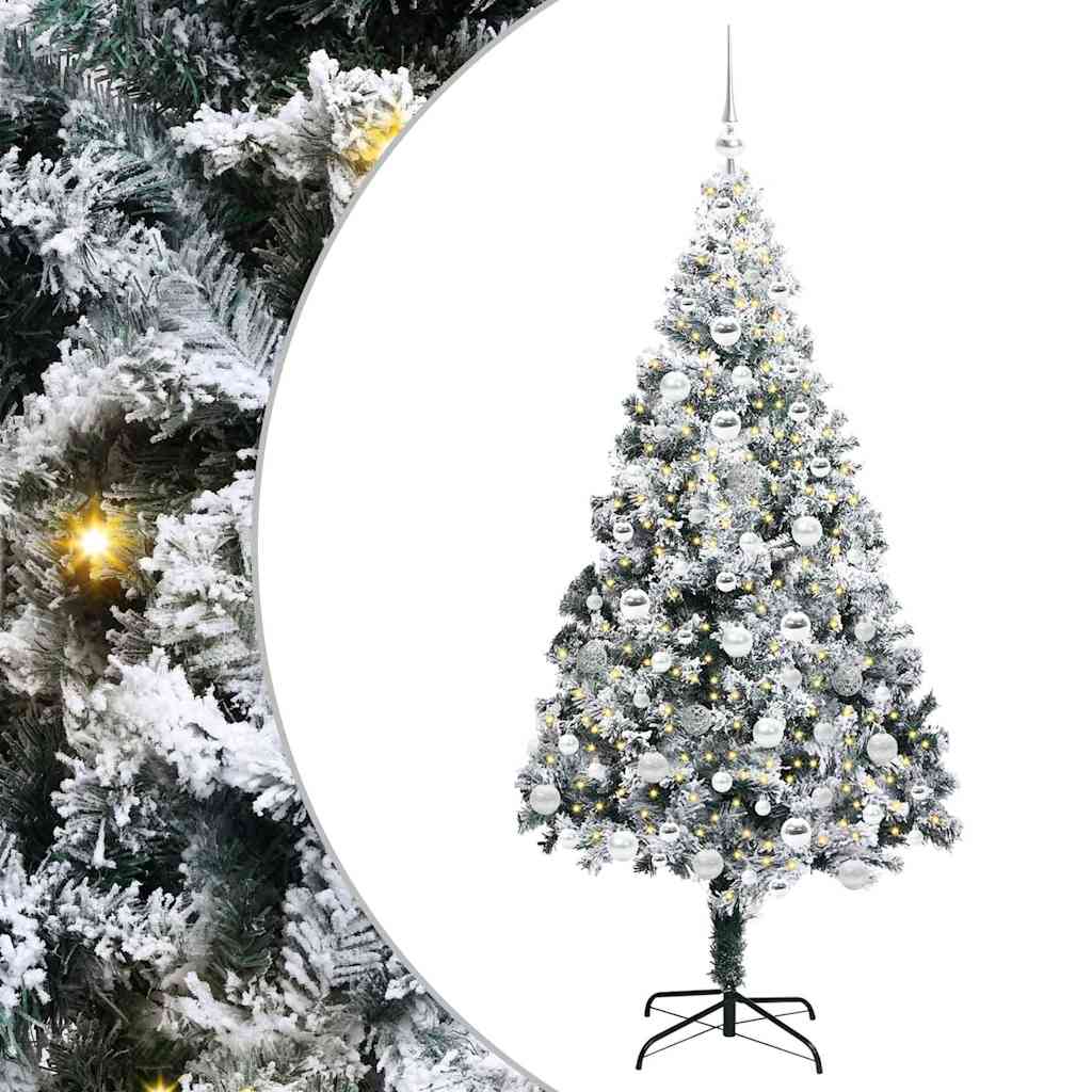 Albero di Natale artificiale con 300 LED Verde 180 cm