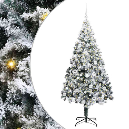 Albero di Natale artificiale con 300 LED Verde 180 cm