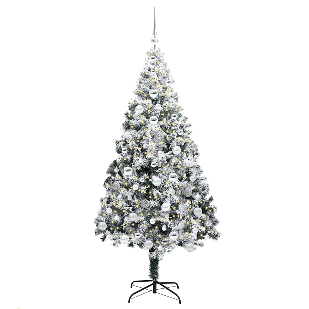 Albero di Natale artificiale con 300 LED Verde 180 cm