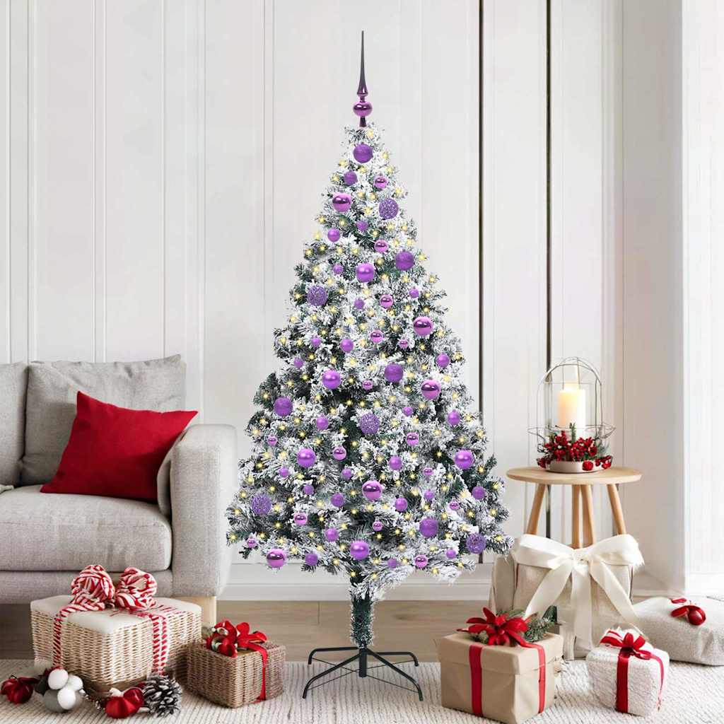 Albero di Natale artificiale con 300 LED Verde 180 cm