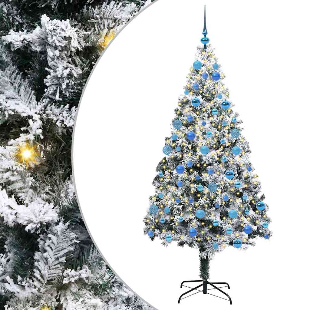 Albero di Natale artificiale con 300 LED Verde 180 cm