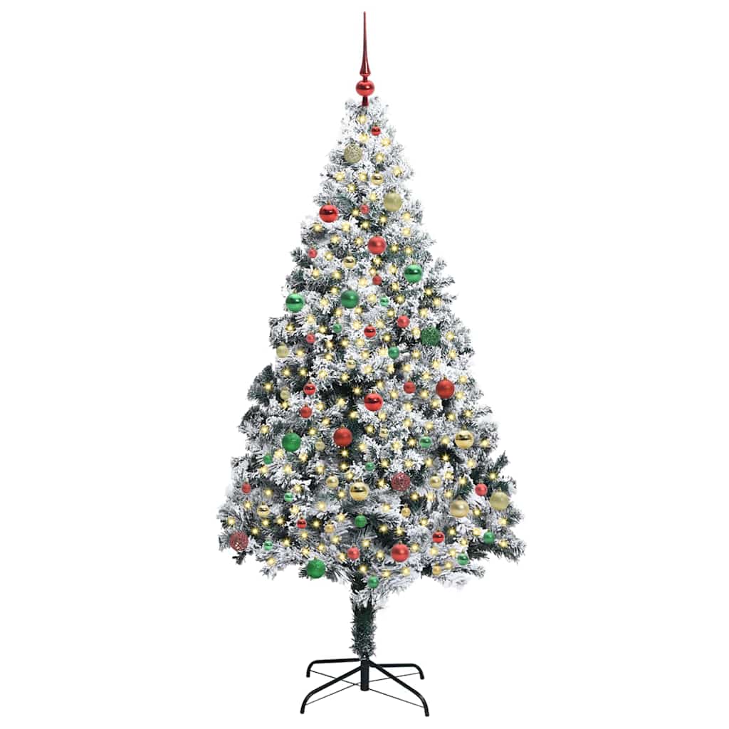 Albero di Natale artificiale con 300 LED Verde 180 cm