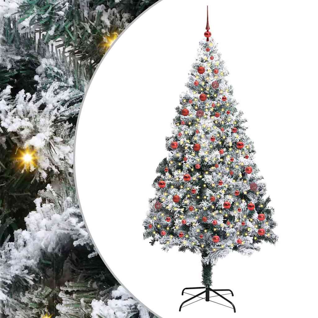 Albero di Natale artificiale con 300 LED Verde 210 cm