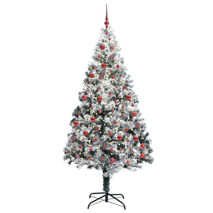 Albero di Natale artificiale con 300 LED Verde 210 cm