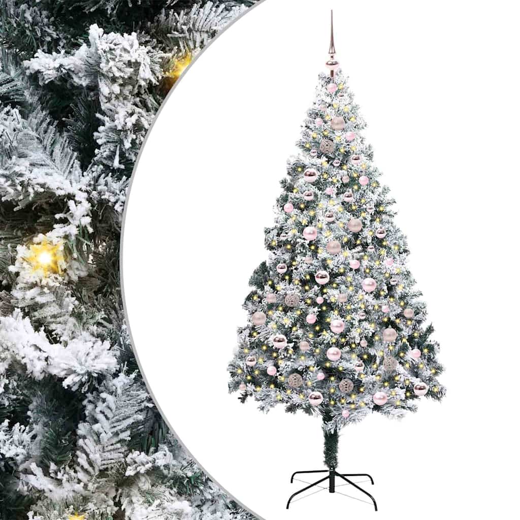 Albero di Natale artificiale con 300 LED Verde 210 cm
