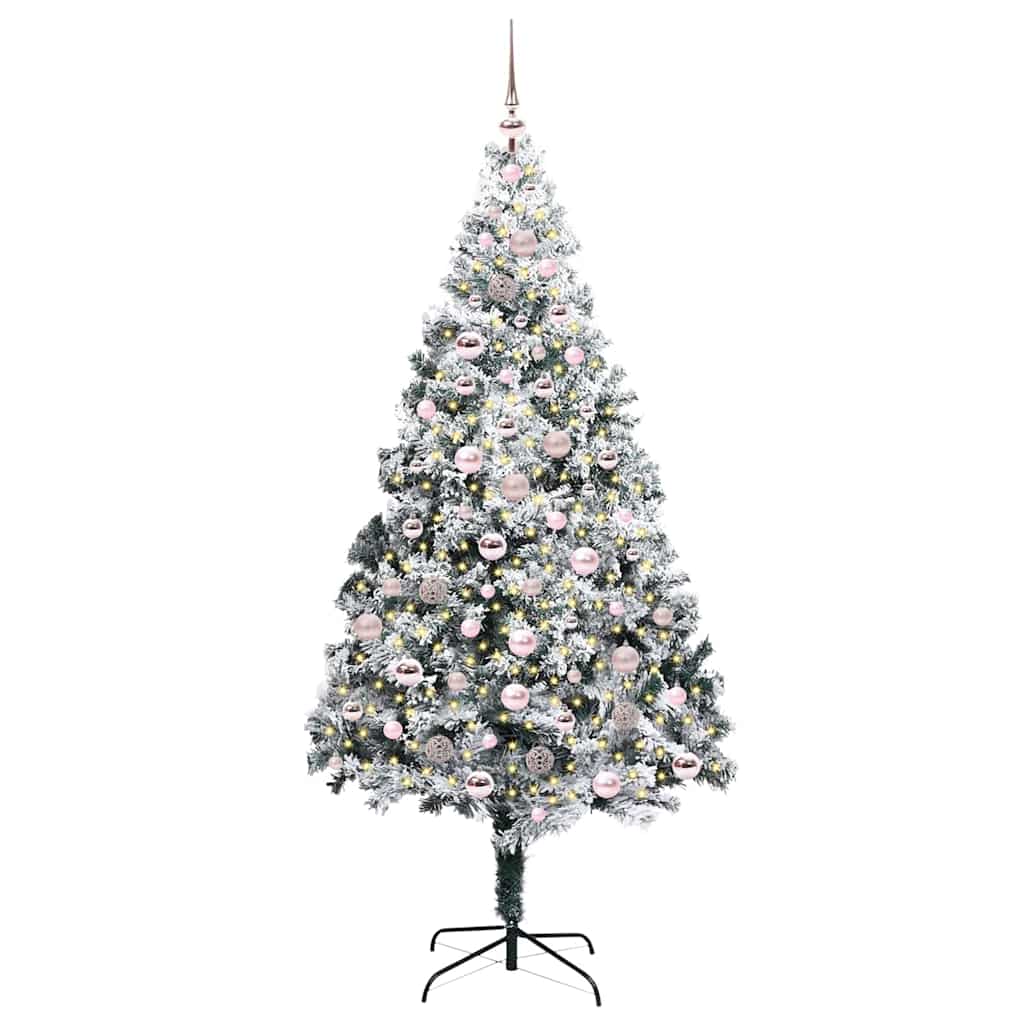 Albero di Natale artificiale con 300 LED Verde 210 cm