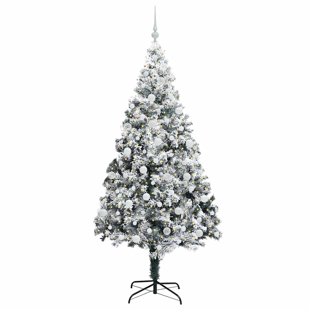 Albero di Natale artificiale con 300 LED Verde 210 cm
