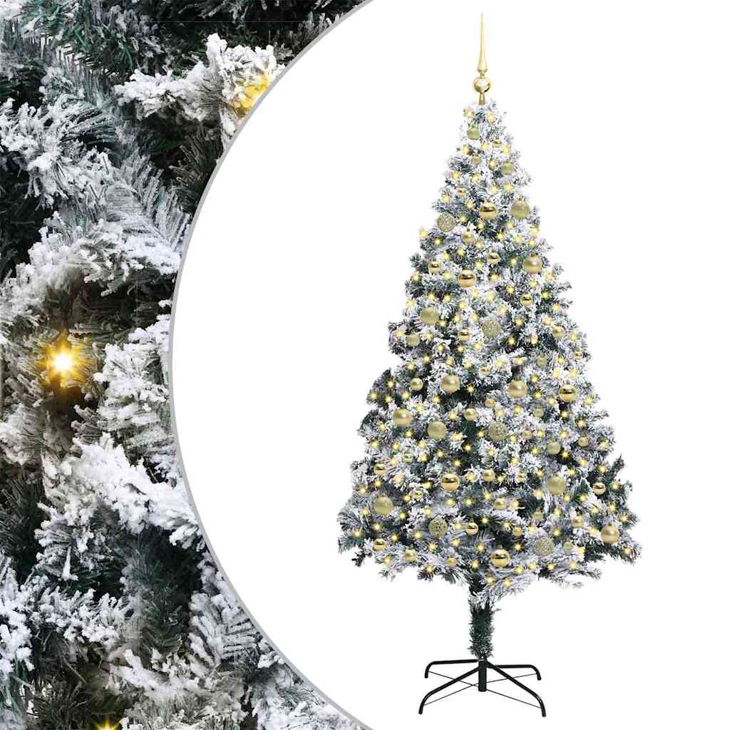 Albero di Natale artificiale con 300 LED Verde 210 cm