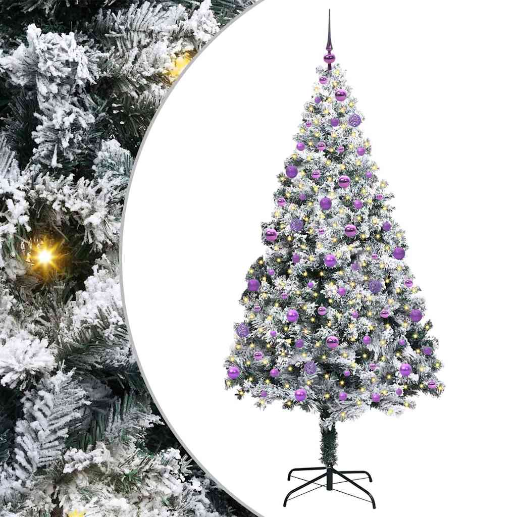Albero di Natale artificiale con 300 LED Verde 210 cm