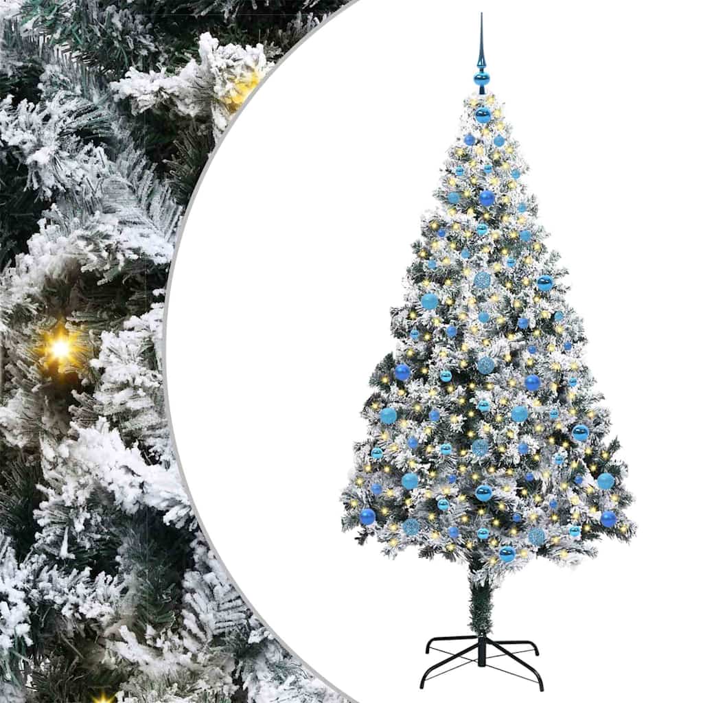 Albero di Natale artificiale con 300 LED Verde 210 cm