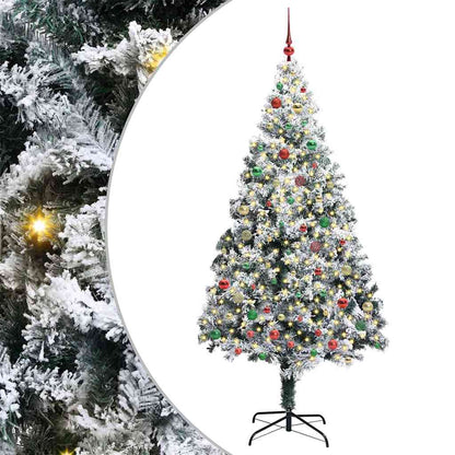 Albero di Natale artificiale con 300 LED Verde 210 cm
