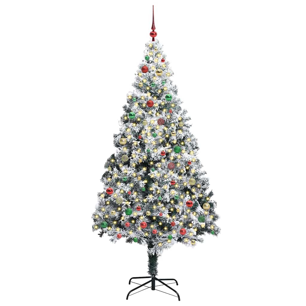 Albero di Natale artificiale con 300 LED Verde 210 cm