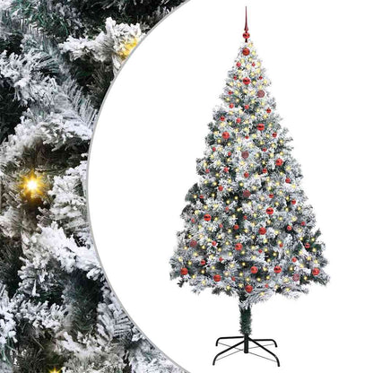 Albero di Natale artificiale con 300 LED Verde 240 cm