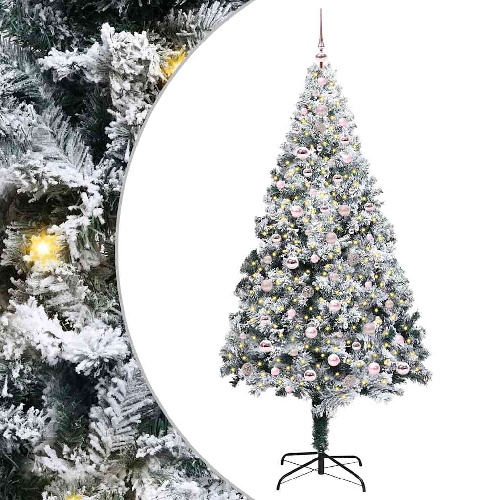 Albero di Natale artificiale con 300 LED Verde 240 cm