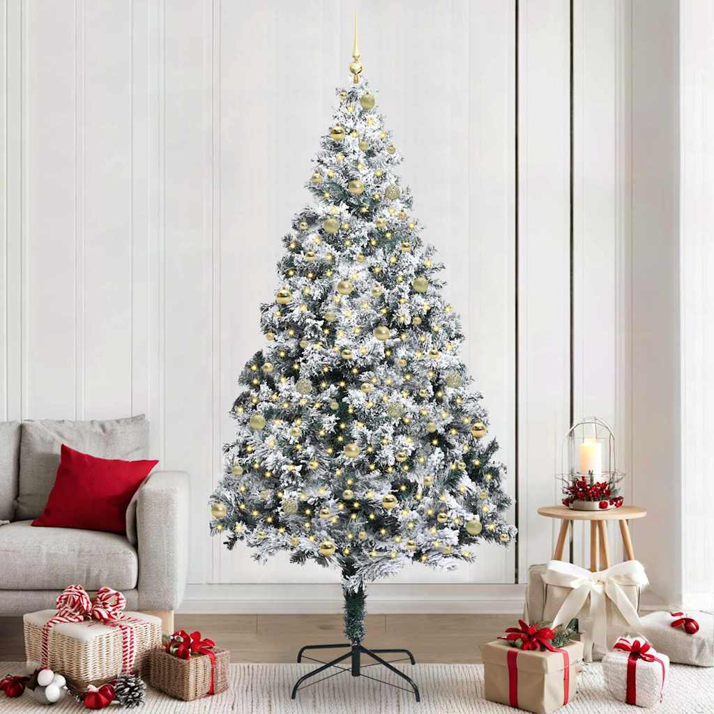 Albero di Natale artificiale con 300 LED Verde 240 cm