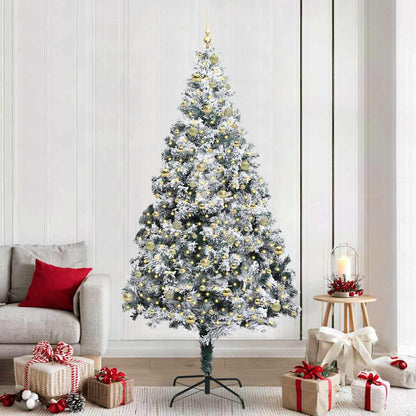 Albero di Natale artificiale con 300 LED Verde 240 cm