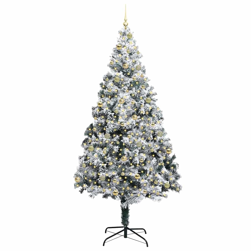 Albero di Natale artificiale con 300 LED Verde 240 cm