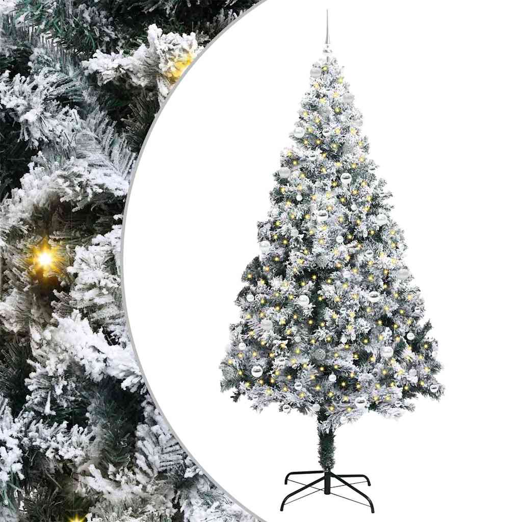 Albero di Natale artificiale con 300 LED Verde 240 cm