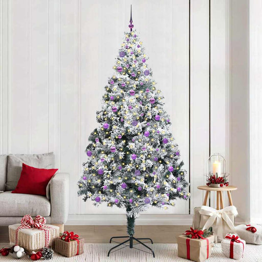 Albero di Natale artificiale con 300 LED Verde 240 cm