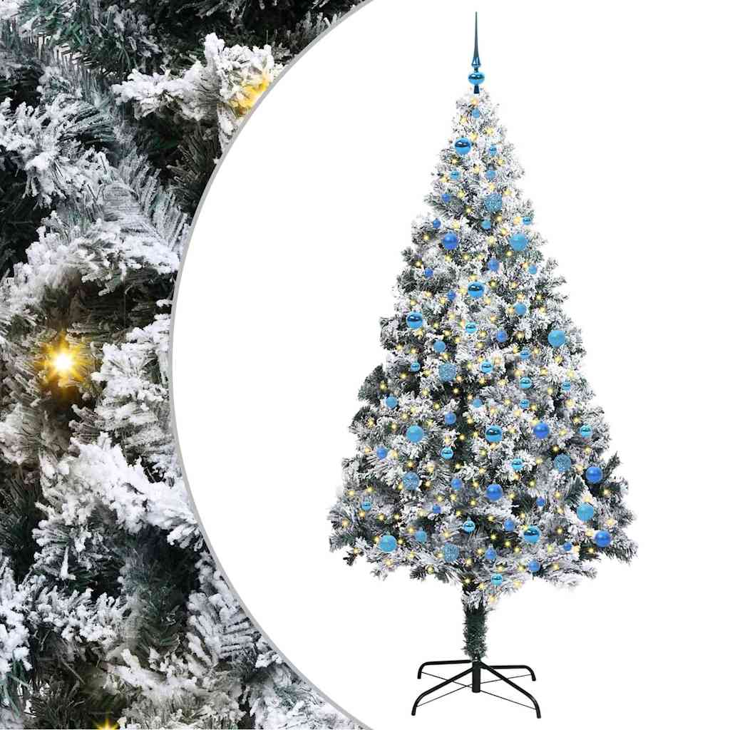 Albero di Natale artificiale con 300 LED Verde 240 cm