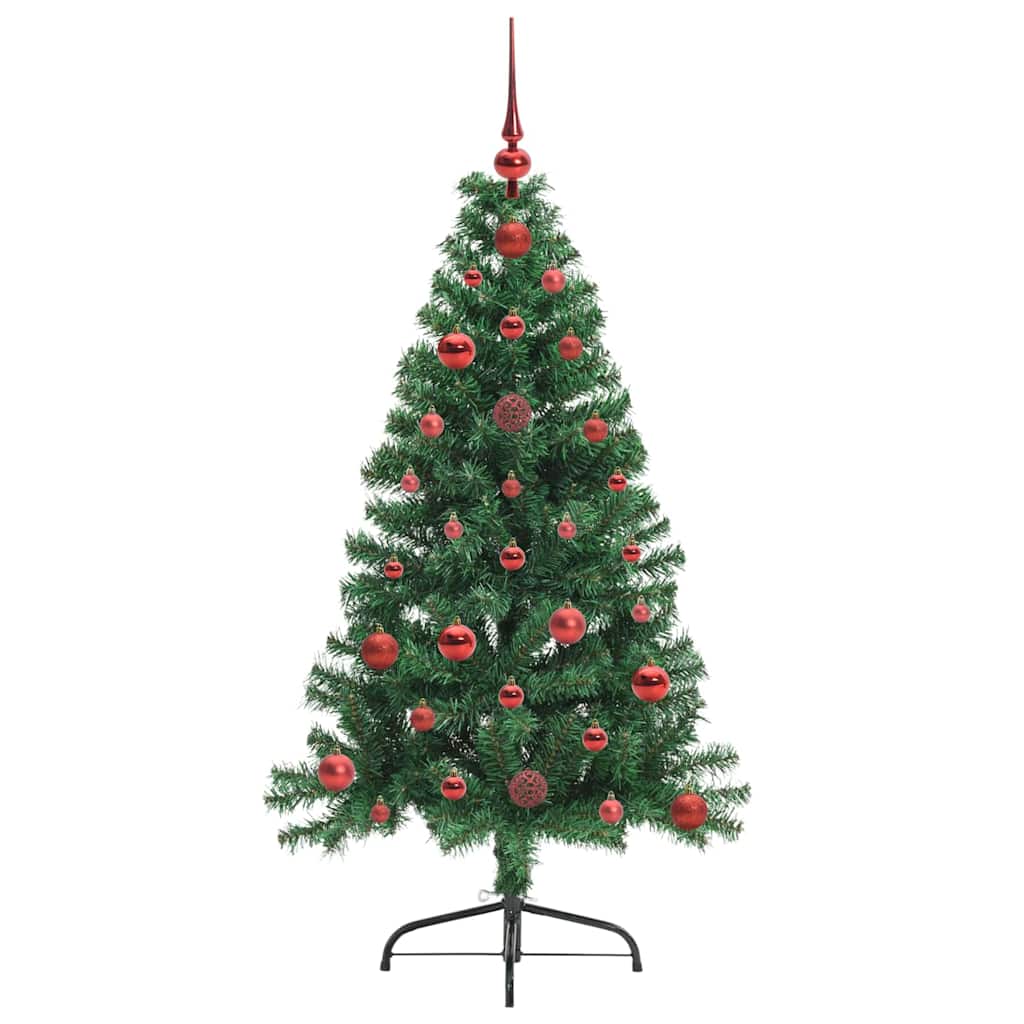 Albero di Natale artificiale con luci integrate Verde 120 cm