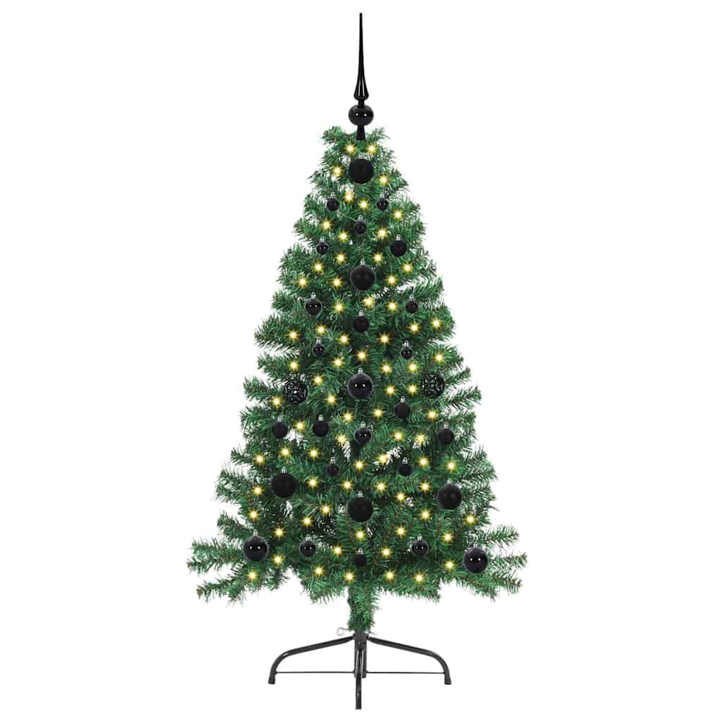 Albero di Natale artificiale con luci integrate Verde 120 cm