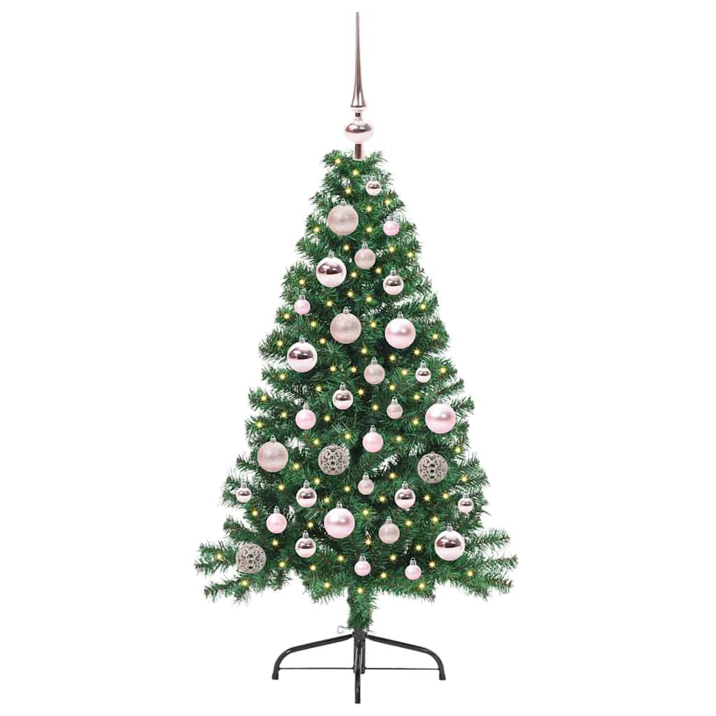 Albero di Natale artificiale con luci integrate Verde 120 cm