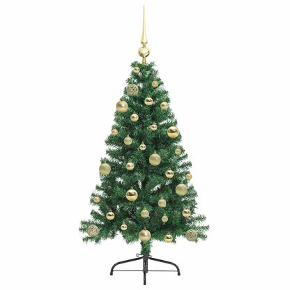 Albero di Natale artificiale con luci integrate Verde 120 cm