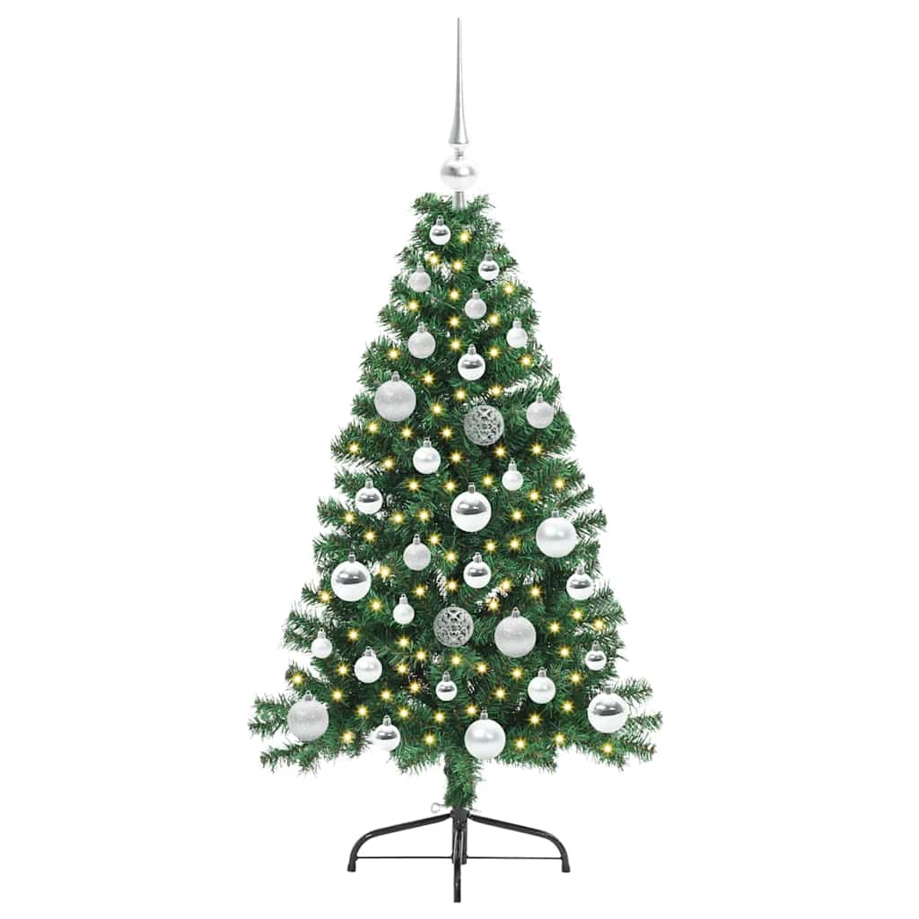 Albero di Natale artificiale con luci integrate Verde 120 cm