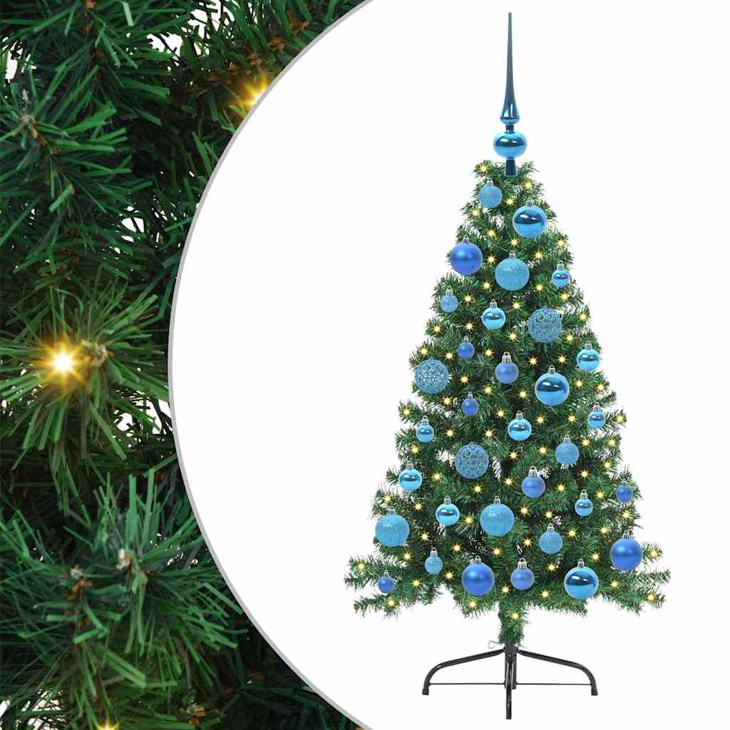 Albero di Natale artificiale con luci integrate Verde 120 cm