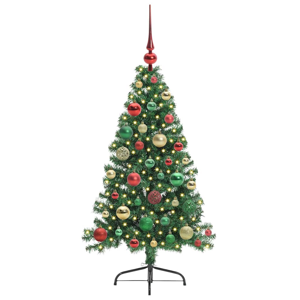 Albero di Natale artificiale con luci integrate Verde 120 cm