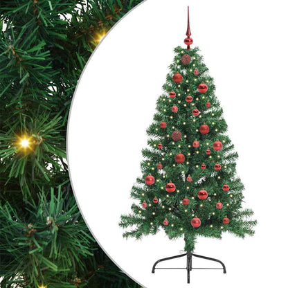 Albero di Natale artificiale con luci integrate Verde 150 cm
