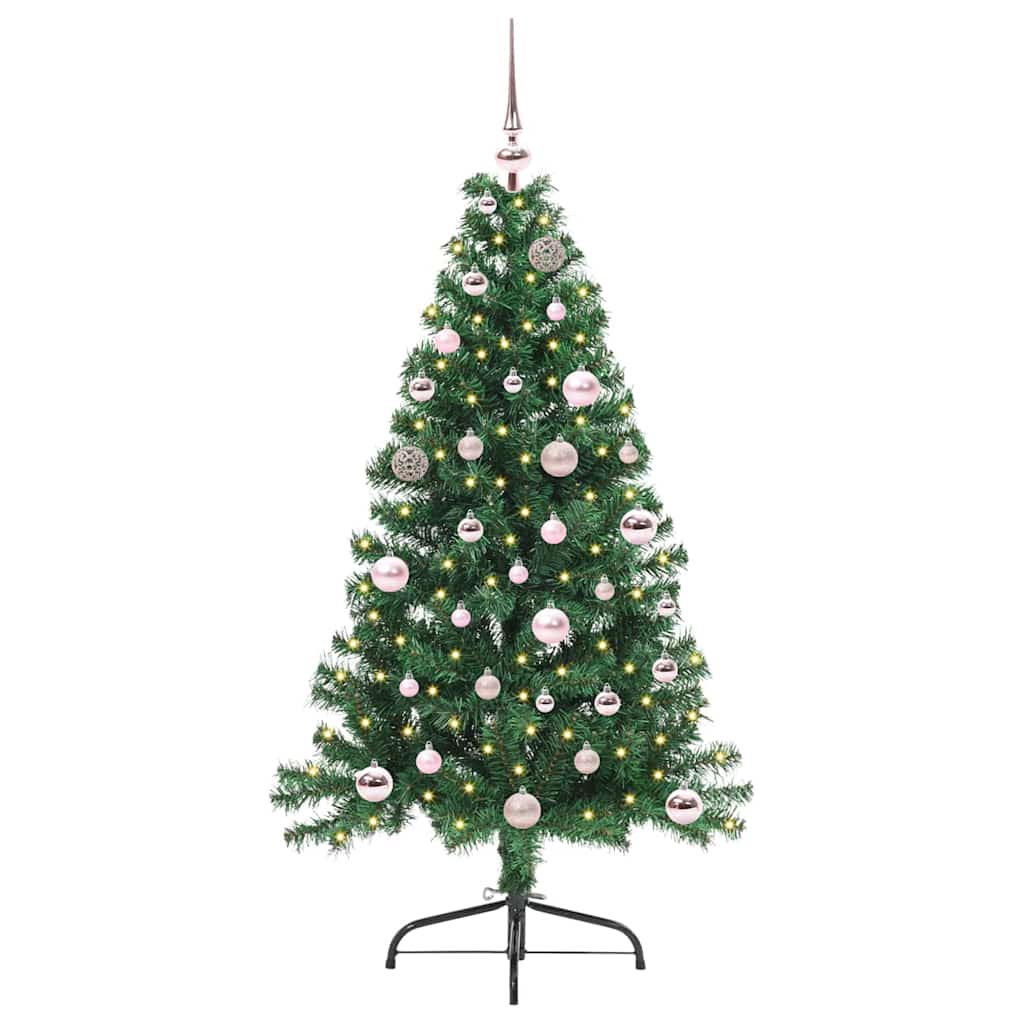 Albero di Natale artificiale con luci integrate Verde 150 cm