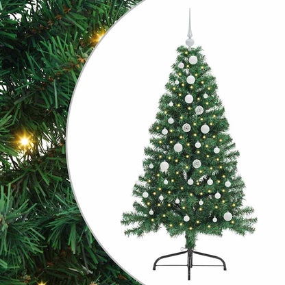Albero di Natale artificiale con luci integrate Verde 150 cm