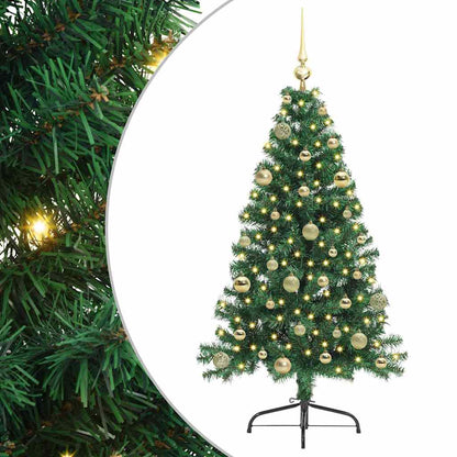 Albero di Natale artificiale con luci integrate Verde 150 cm