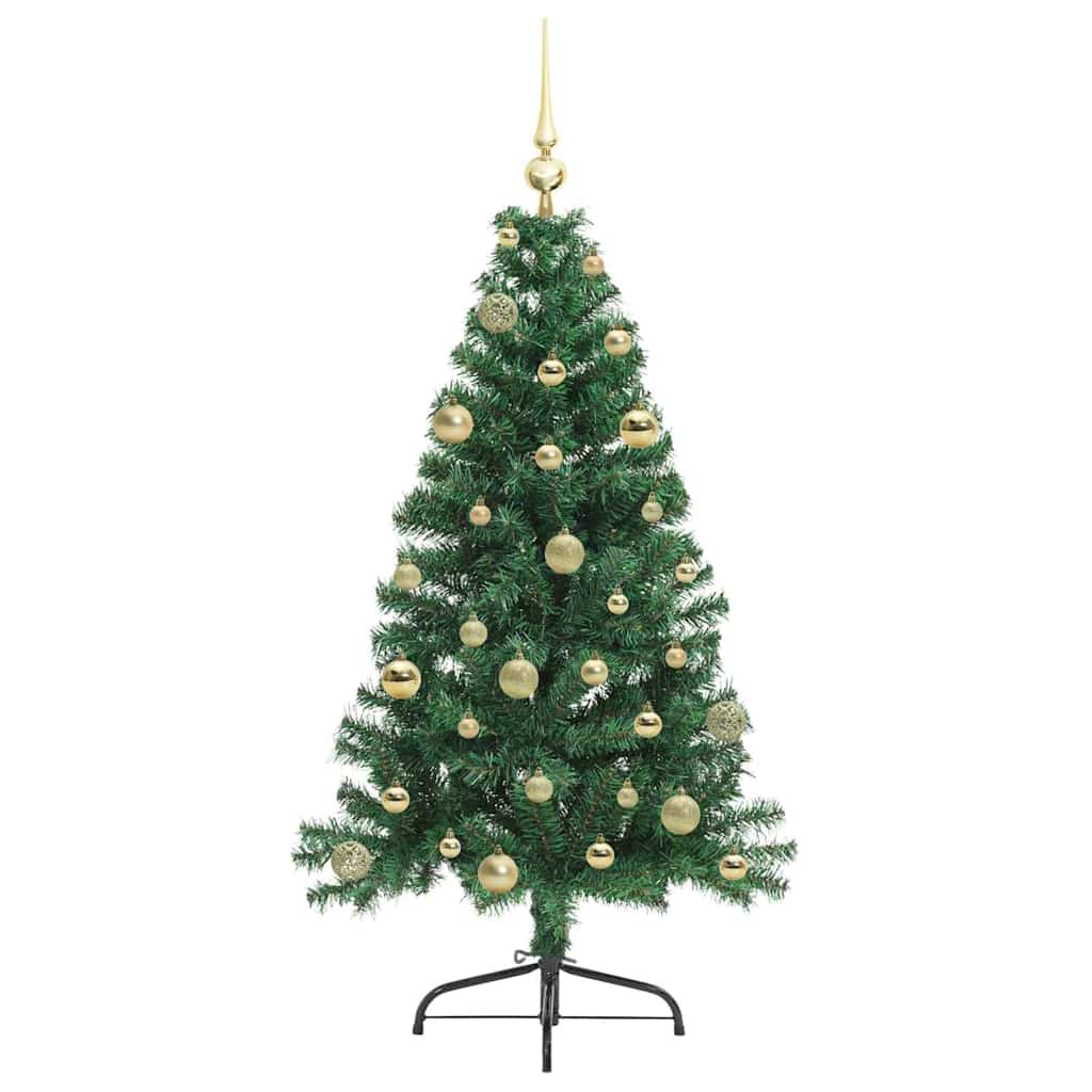 Albero di Natale artificiale con luci integrate Verde 150 cm