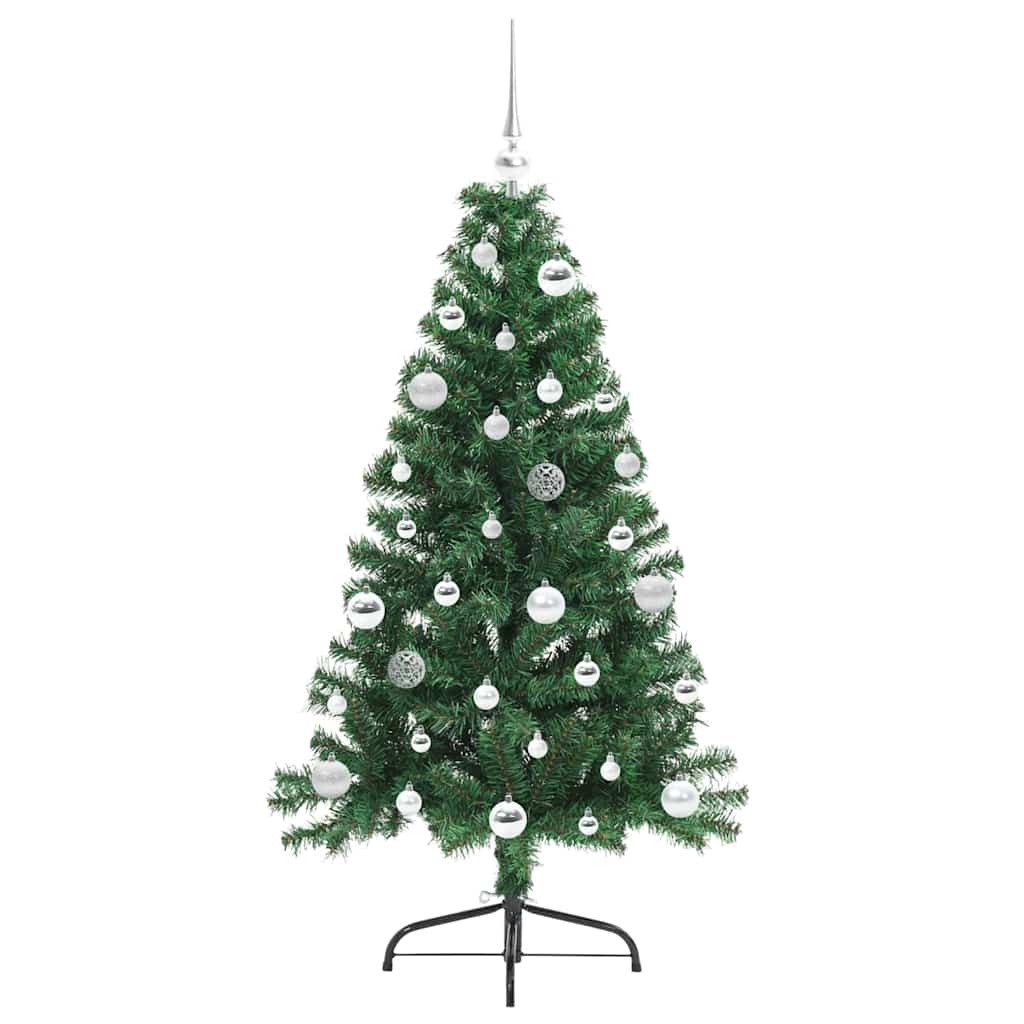 Albero di Natale artificiale con luci integrate Verde 150 cm