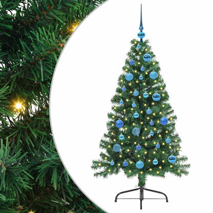 Albero di Natale artificiale con luci integrate Verde 150 cm